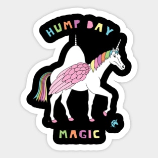 Hump Day Winged Unicorn Sticker